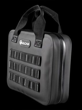 Vulcan Arms Black WeatherLock Pistol Case w/ Waterproof Zippers & MOLLE Webbing